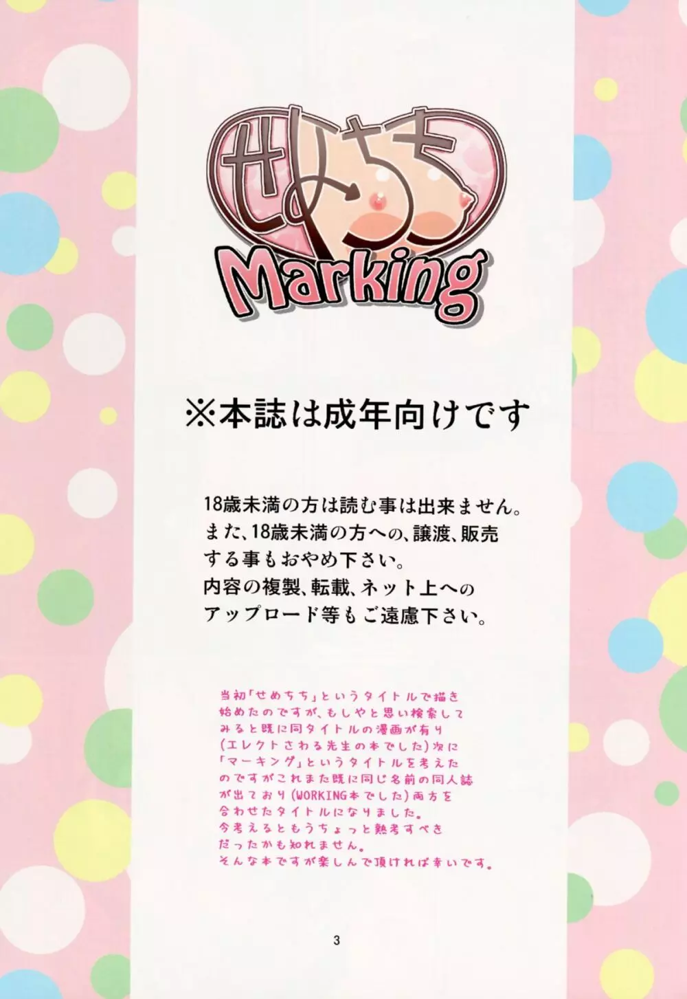 せめちちMarking 2ページ