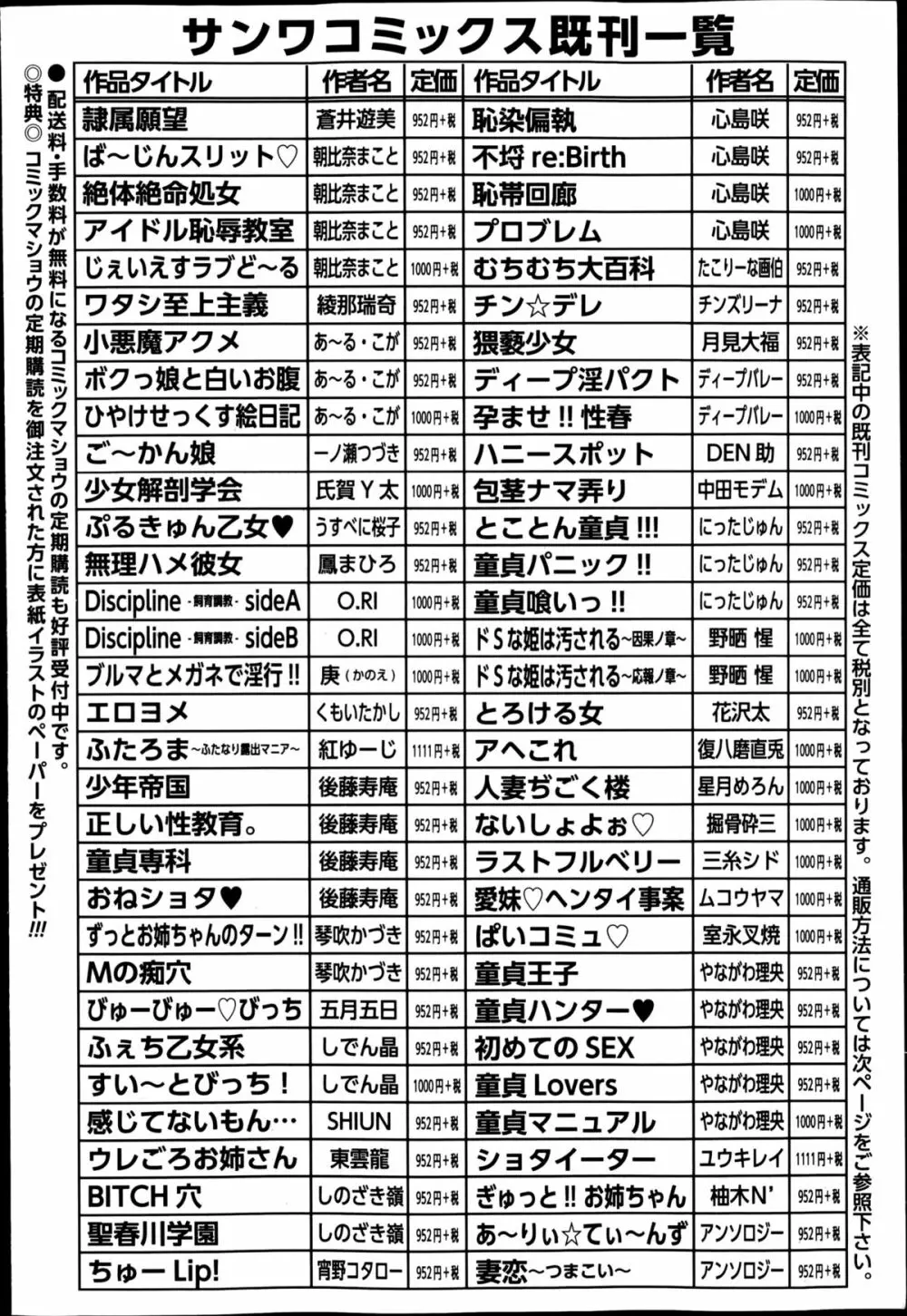 コミック・マショウ 2014年12月号 284ページ