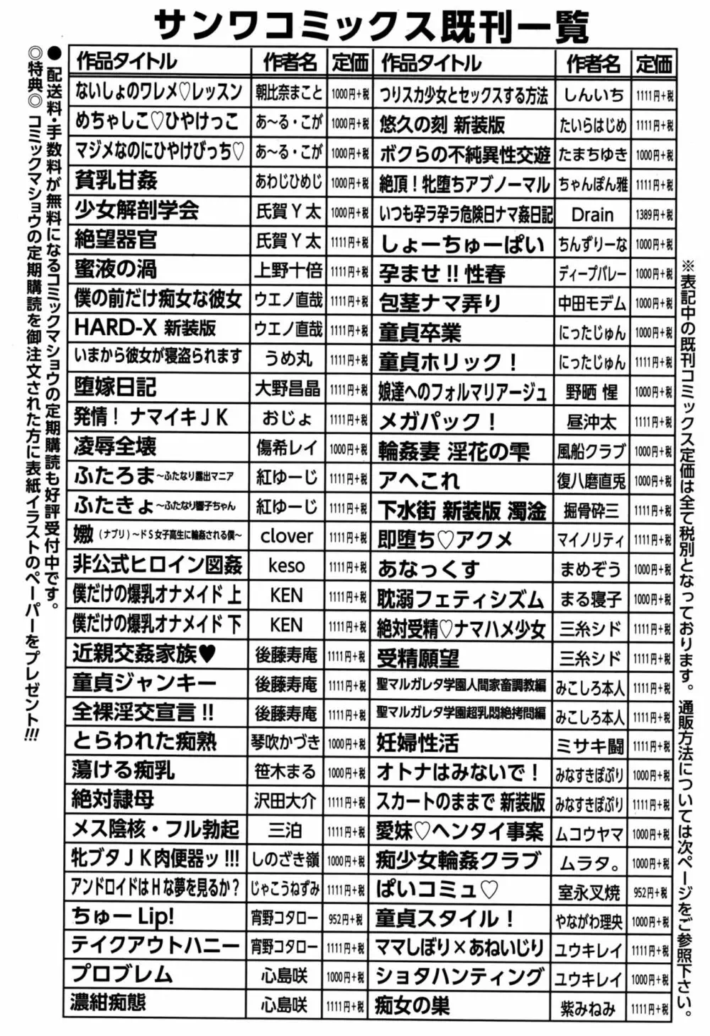 コミック・マショウ 2016年11月号 285ページ