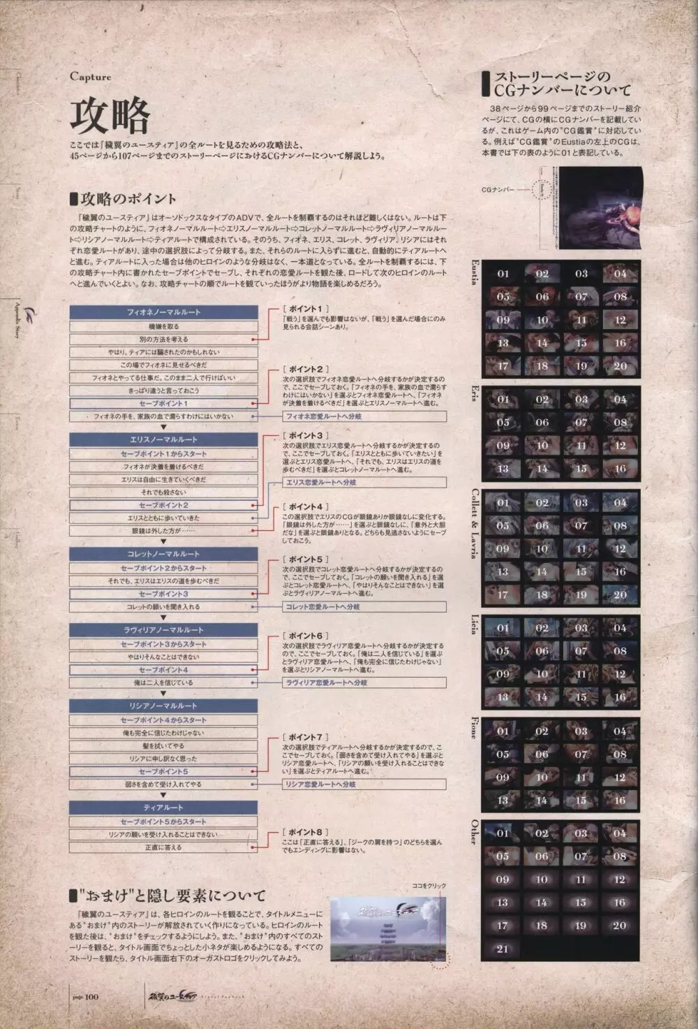 穢翼のユースティア ビジュアルファンブック 101ページ