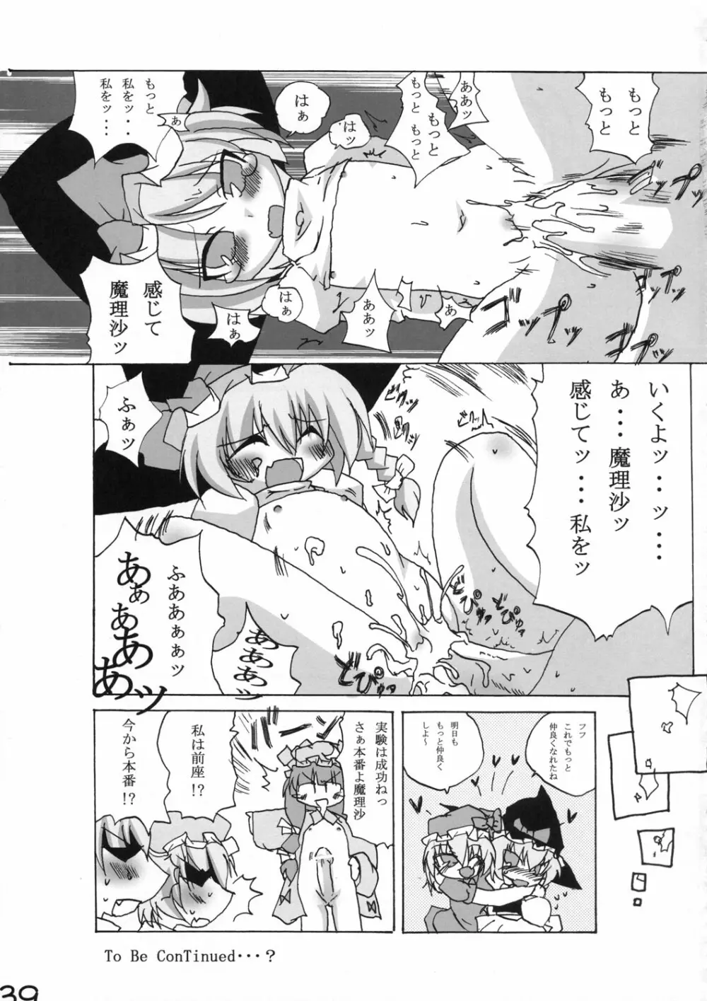 真東方乱華祭 -東方エチ合同本- 38ページ