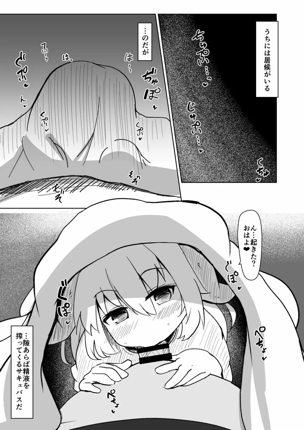 ちっちゃなサキュバスちゃんにいいようにされちゃう本 3ページ