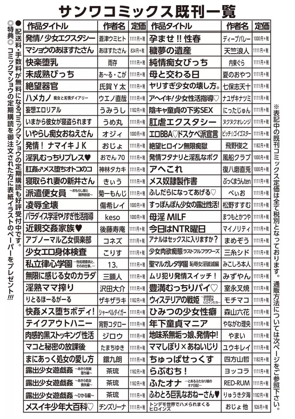 コミック・マショウ 2020年2月号 244ページ