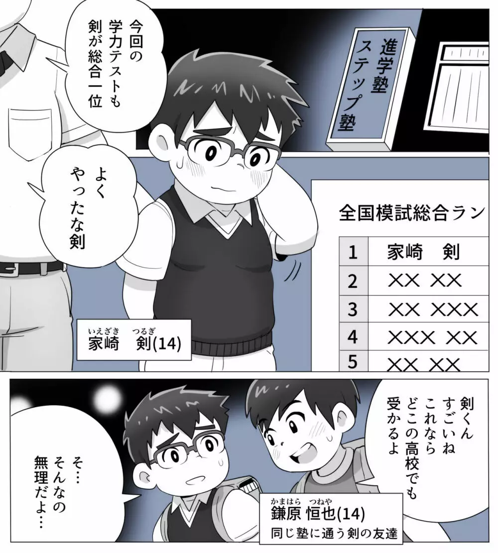 obeccho – 短編漫画「施術にようこそ！剣くん編」 3ページ