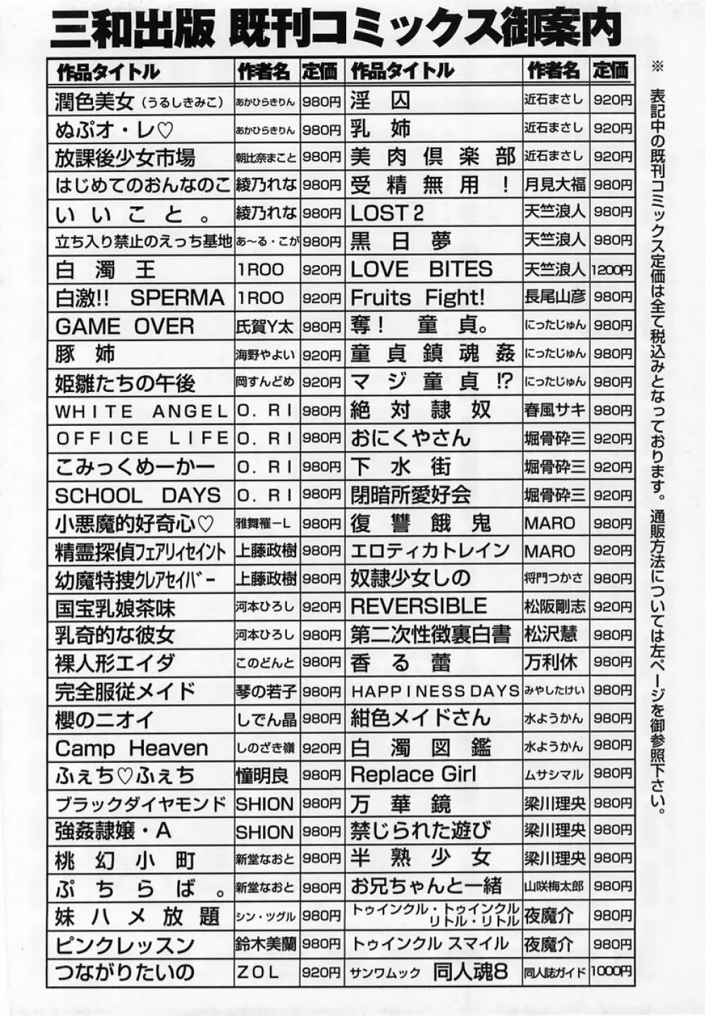 コミック・マショウ 2005年3月号 224ページ