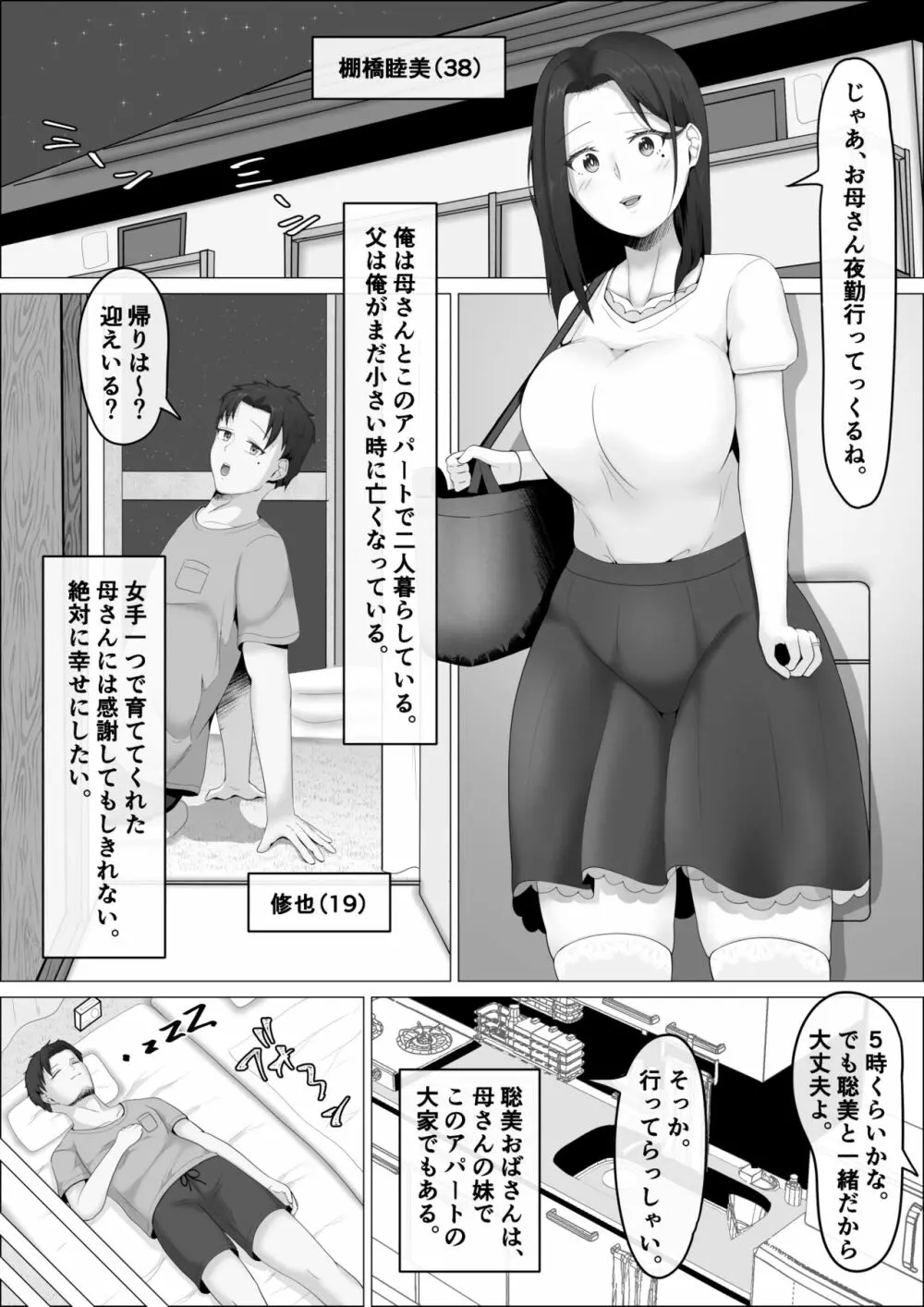 母さんは露出狂。 2ページ