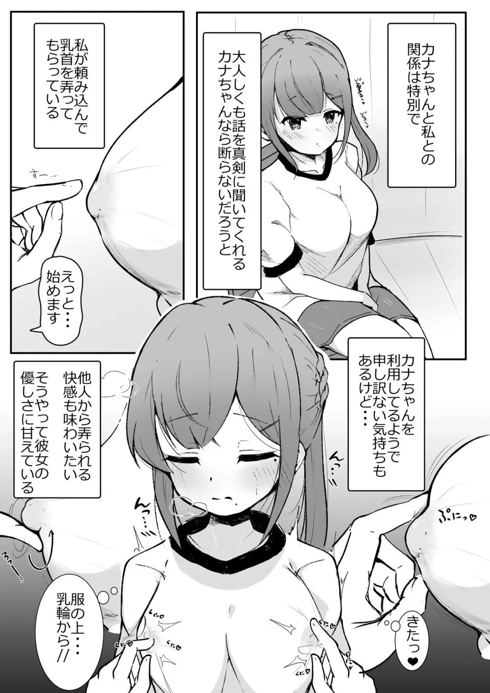 乳首弄りの仲 3ページ