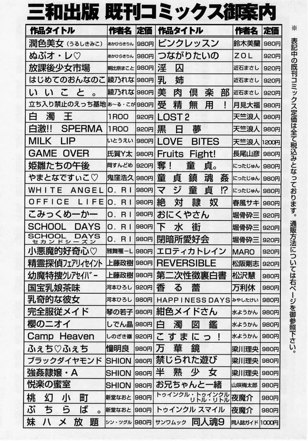 コミック・マショウ 2005年8月号 224ページ