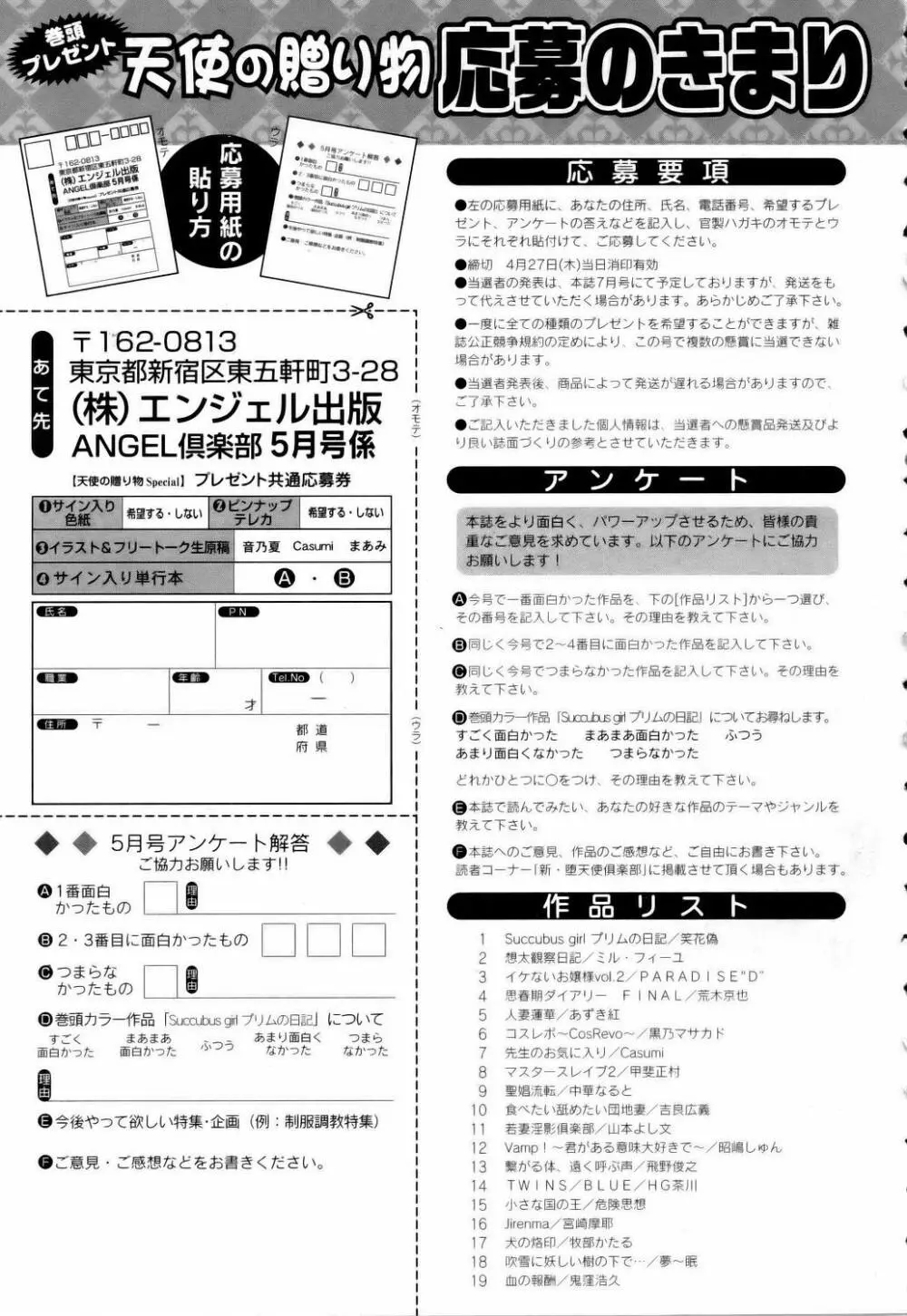 ANGEL 倶楽部 2006年5月号 422ページ