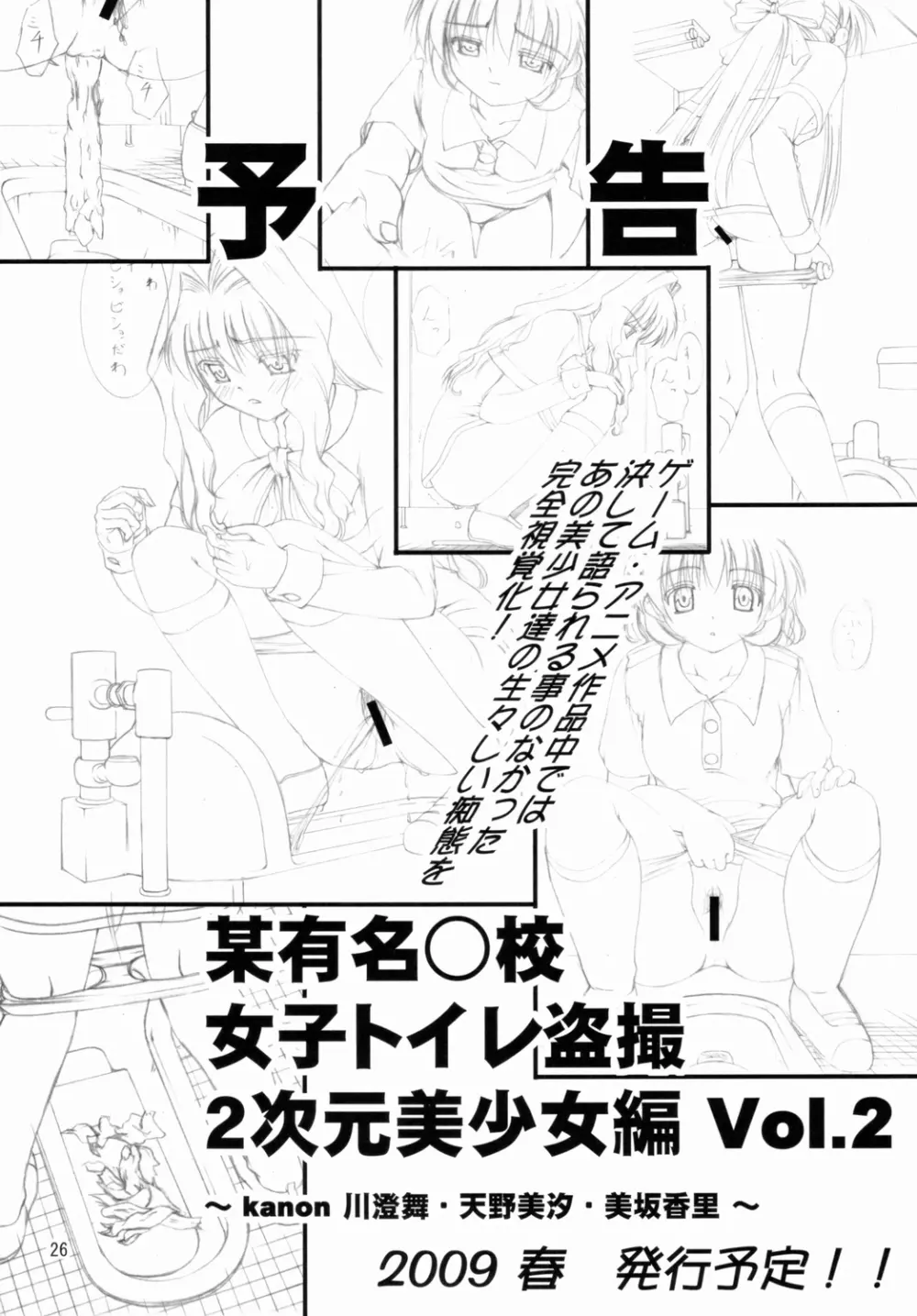 某有名○校女子トイレ盗撮 2次元美少女編 Vol.1 25ページ