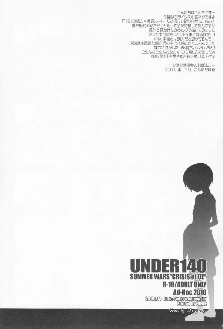 Gonta Kahoru (Ad-Hoc) – Under140 (Summer Wars) 17ページ