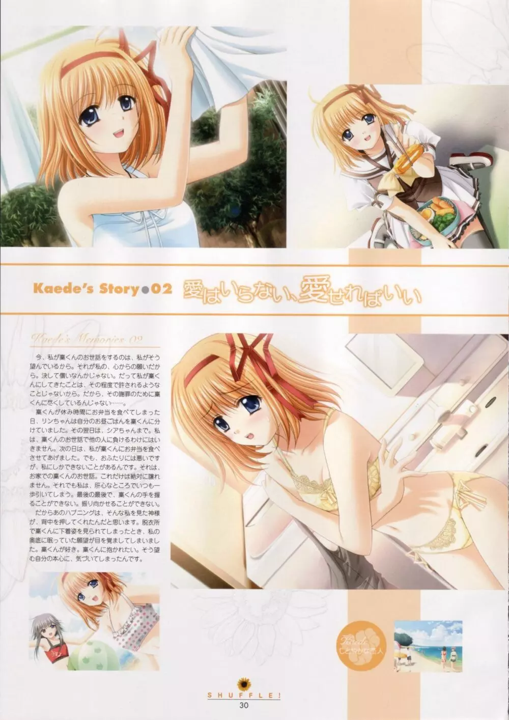 Shuffle! – Visual Fan Book 30ページ