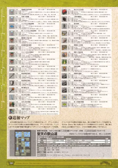 神採りアルケミーマイスター パーフェクトガイドブック 302ページ