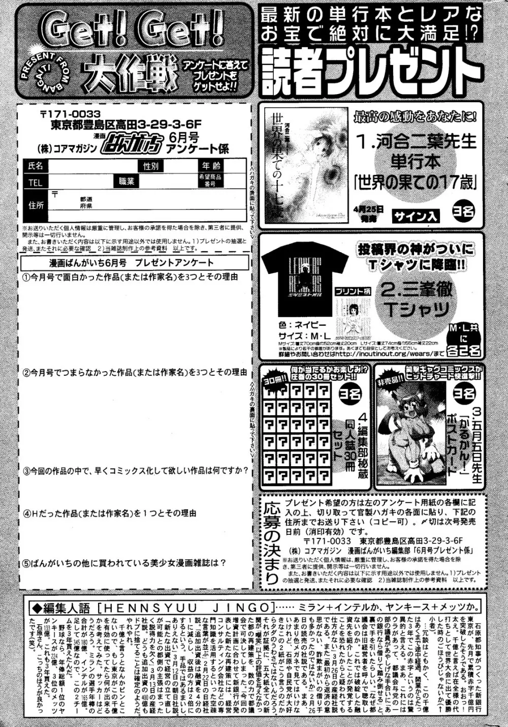 漫画ばんがいち 2008年6月号 263ページ