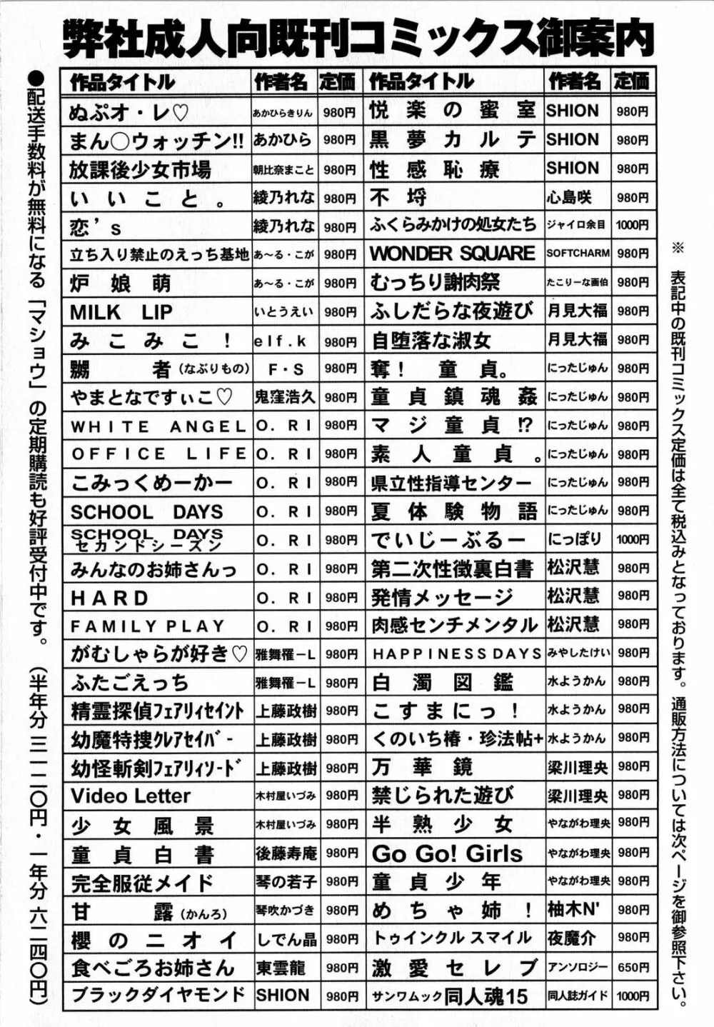 コミック・マショウ 2008年9月号 224ページ