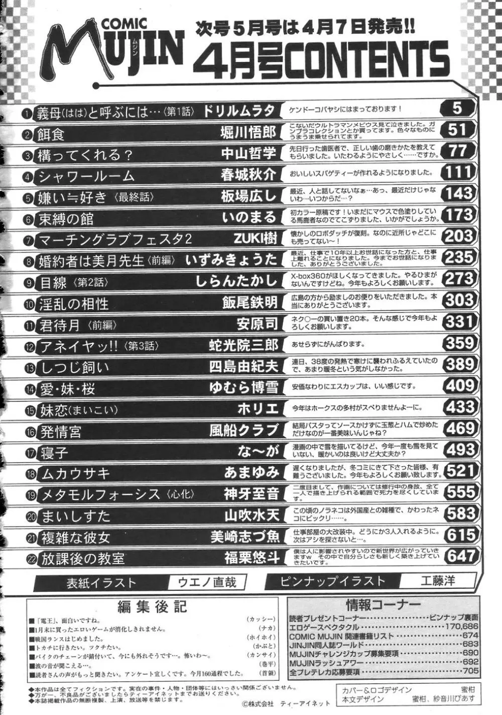 COMIC MUJIN 2007年4月号 600ページ