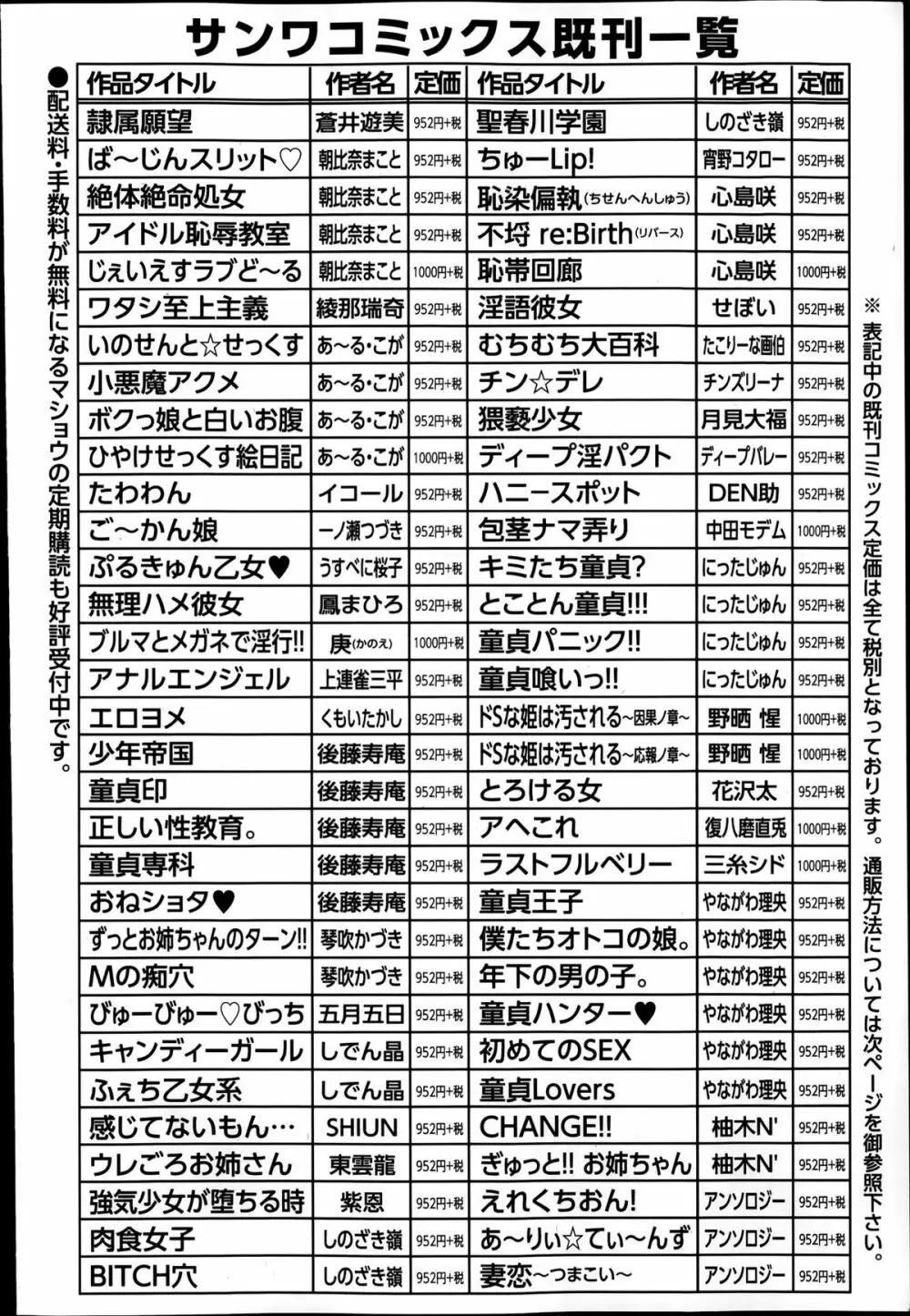 コミック・マショウ 2014年4月号 252ページ