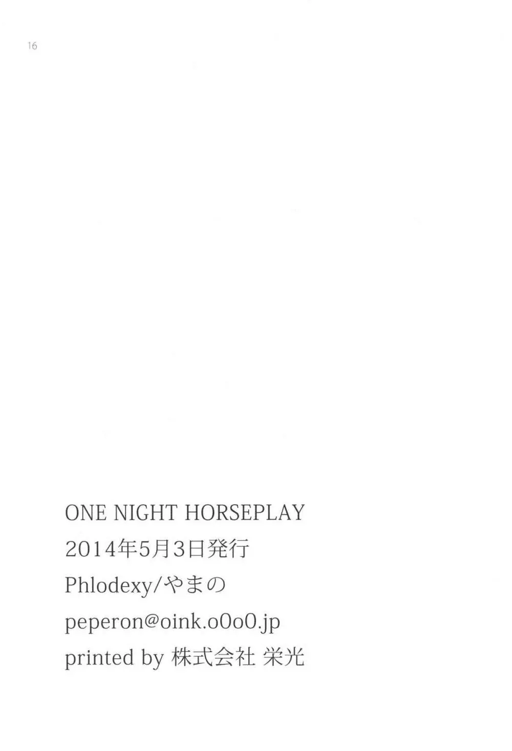 OneNightHorseplay 17ページ