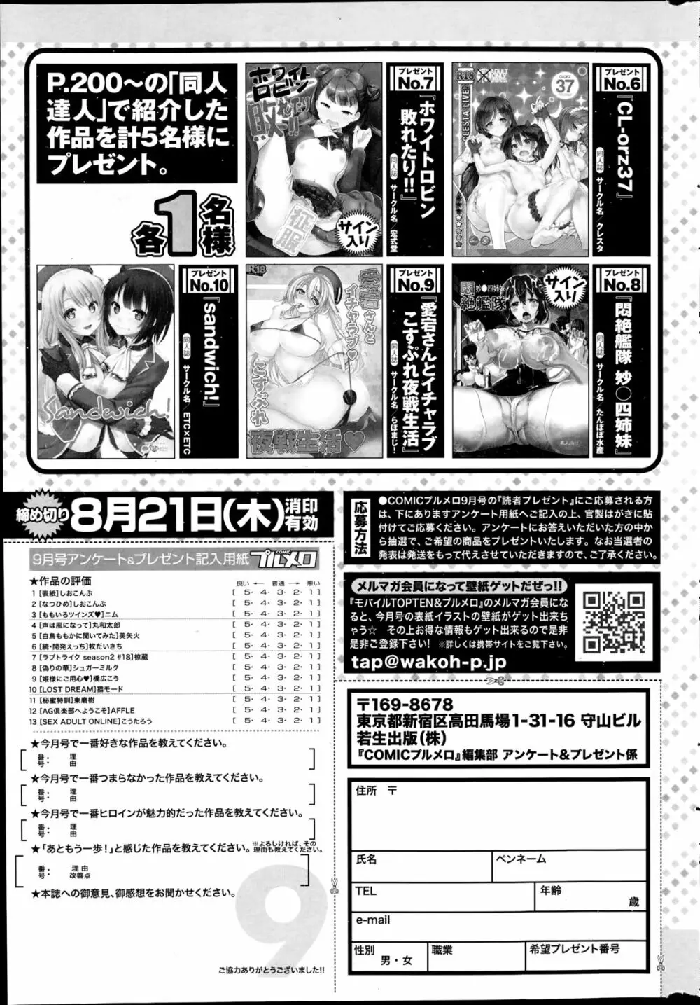 COMIC プルメロ 2014年9月号 205ページ