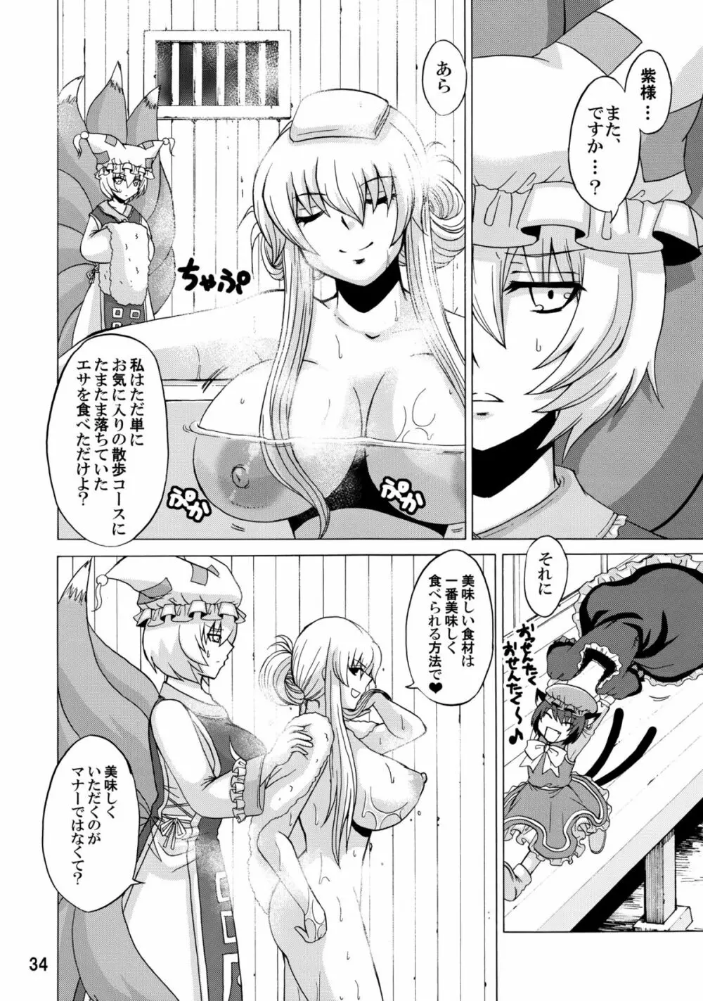 紫奥義・淫乳結界 -ハニーバンプ・東方総集編- 33ページ