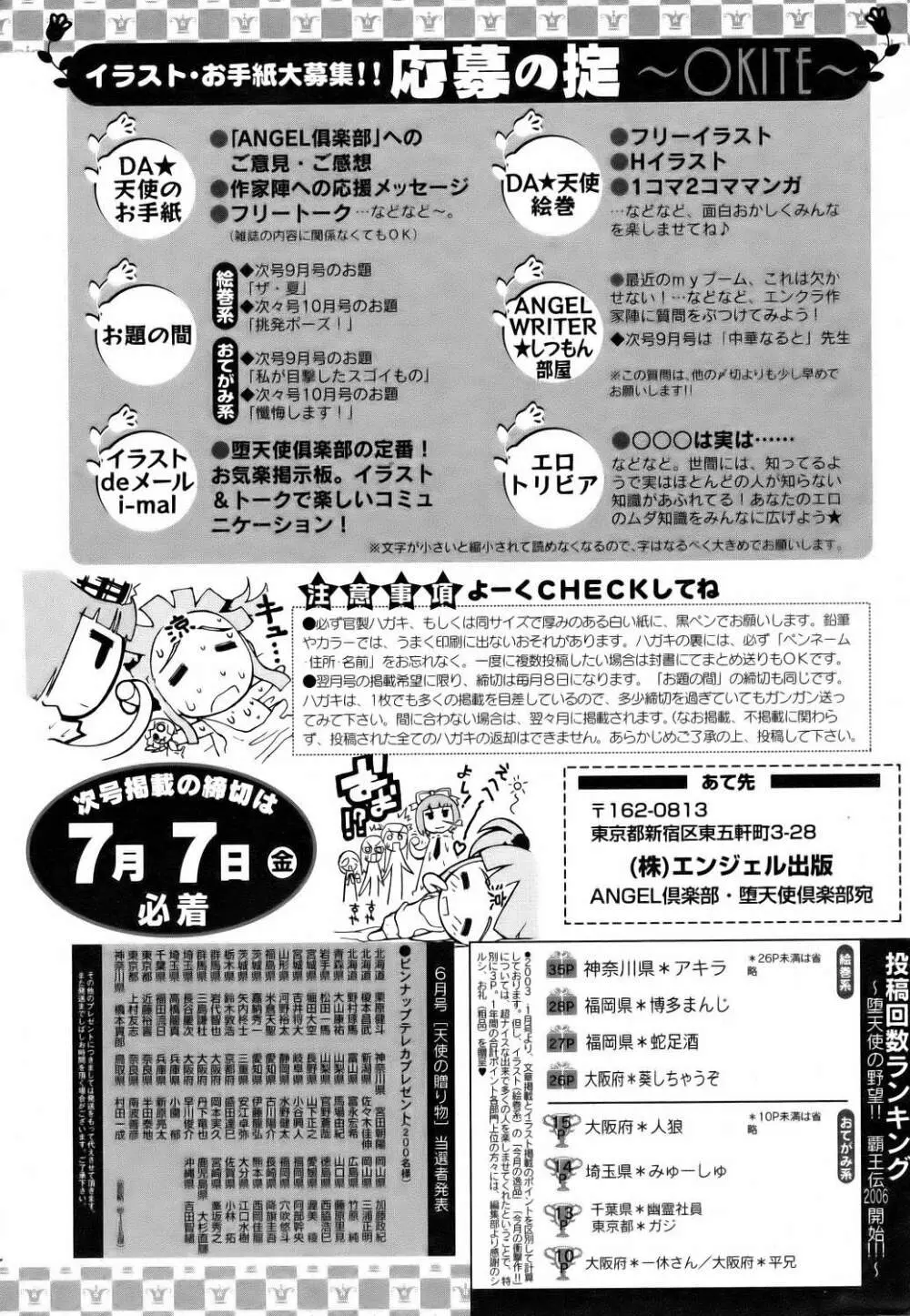 ANGEL 倶楽部 2006年8月号 422ページ